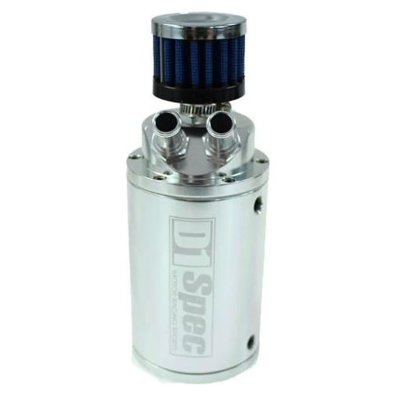 Oil Catch Tank D1Spec 0.48L 15mm Silver + Filtr