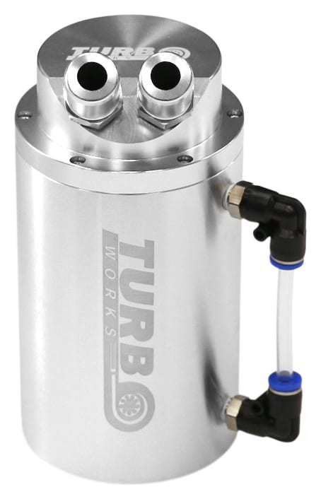 Oil Catch Tank TurboWorks 0,7L 10mm Silver