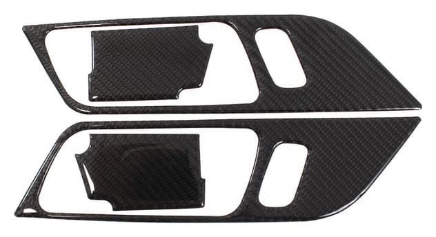 Okleina carbonowa ramki klamki wewnętrznej Ford Mustang 15-19