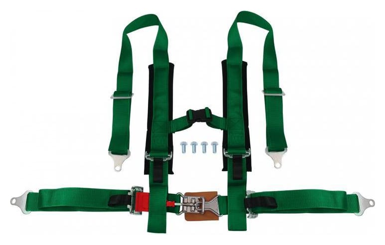 Pasy sportowe 4p 2" Zielone - Offroad