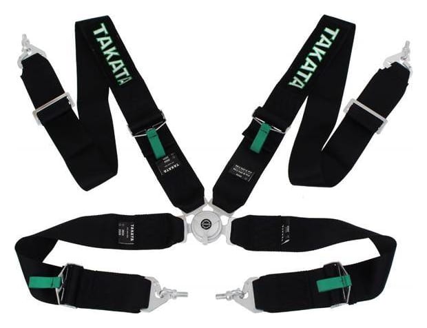 Pasy sportowe 4p 3" Czarne Takata Replica harness
