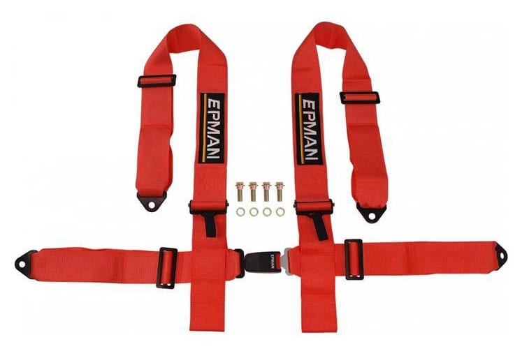 Pasy sportowe 4p 3" Epman Czerwone