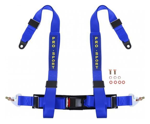 Pasy sportowe 4p 3" Niebieskie - Pro Sport