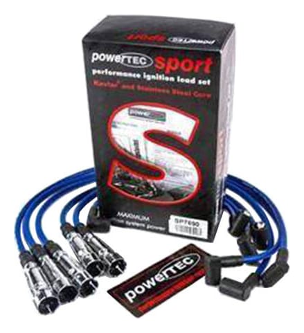 Przewody zapłonowe PowerTEC AUDI 80 90 100 200 VW PASSAT 1.8-2.3L 73-91 Niebieskie