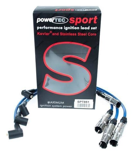 Przewody zapłonowe PowerTEC AUDI A3 A6 SEAT LEON VW GOLF 1.6 2.0L Czerwone