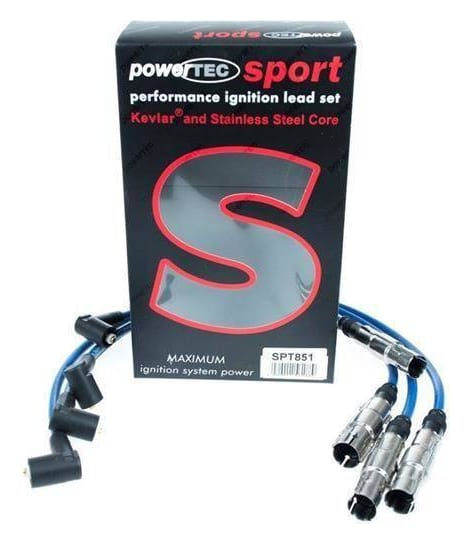 Przewody zapłonowe PowerTEC AUDI A3 A6 SEAT LEON VW GOLF 1.6 2.0L Niebieskie