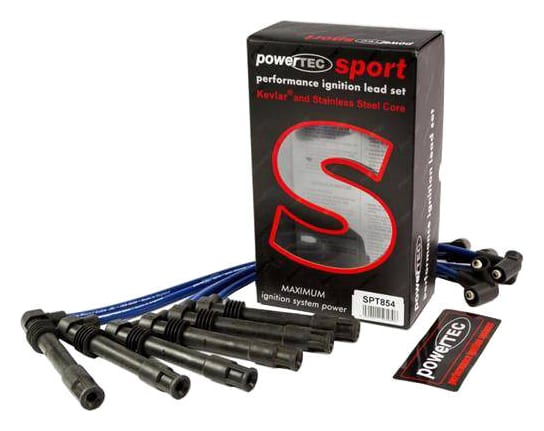 Przewody zapłonowe PowerTEC AUDI A6 A8 SKODA SUPERB 2.4-2.8L V6 94-04 Czerwone