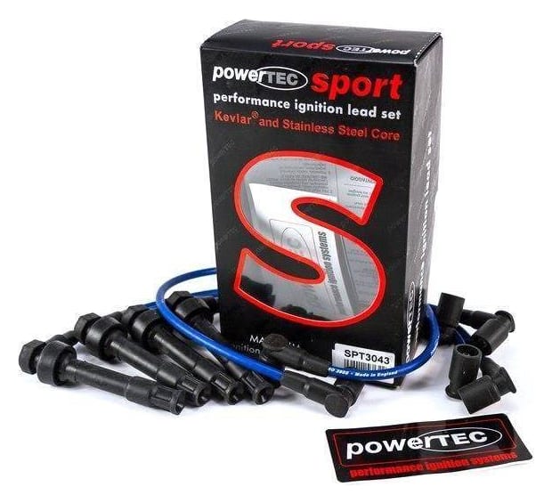 Przewody zapłonowe PowerTEC BMW M3 E30 2.3L 86-92 Niebieskie