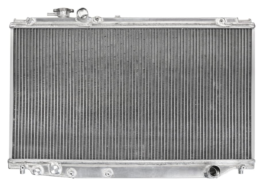 Sportowa aluminiowa chłodnica wody — Toyota Supra MkIV (2JZ Turbo)
