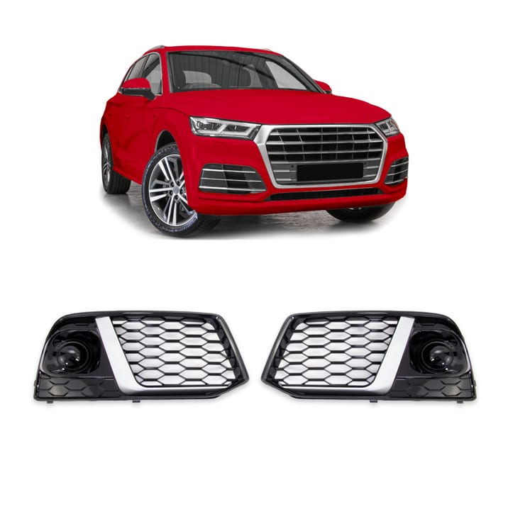 Ramka halogenów Audi Q5 FY Silver