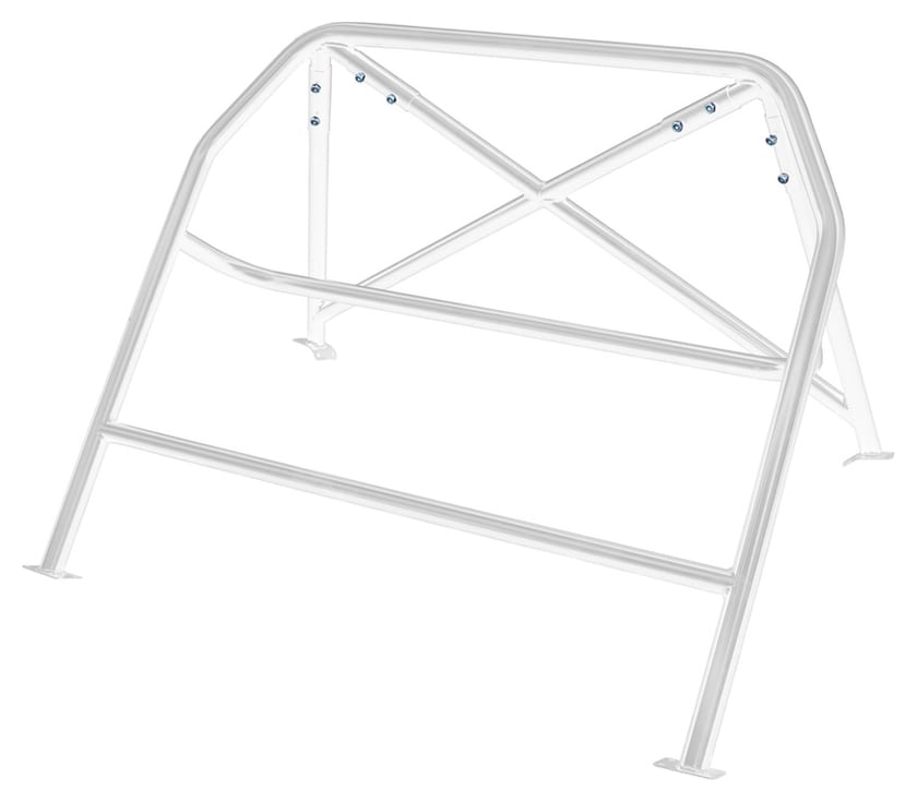 Rollbar skręcana pół klatka BMW 3 E46 Coupe Sedan Touring White