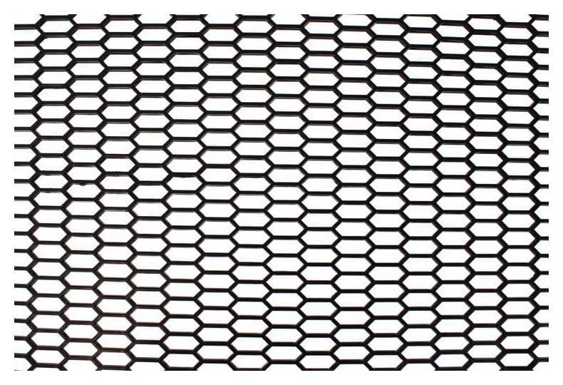 Siatka PU Honey Comb Black 120x40cm 28x9mm
