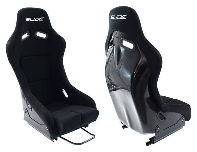 Fotel sportowy SLIDE R1 material Black M