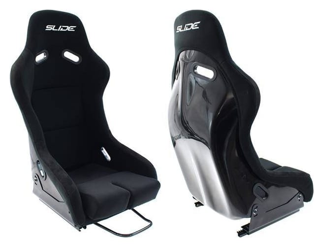 Fotel sportowy SLIDE R1 material Black S