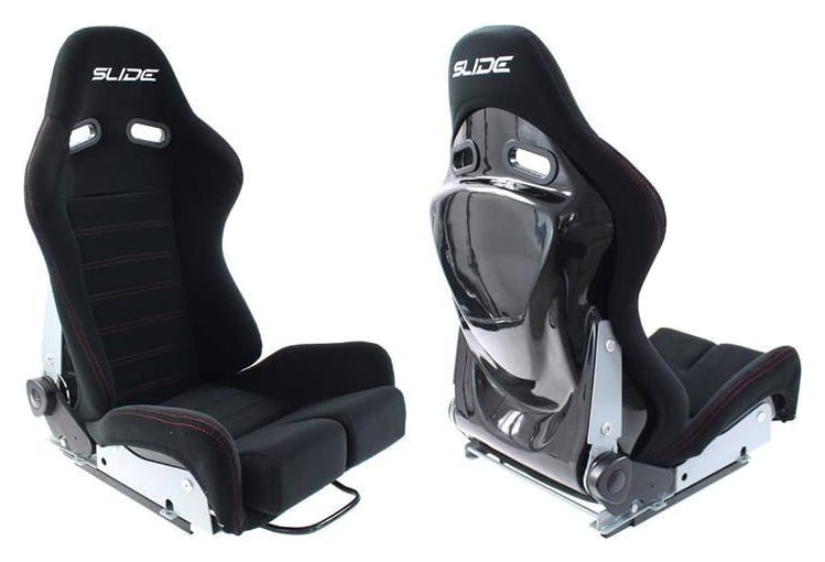 Fotel sportowy SLIDE X3 material Black L
