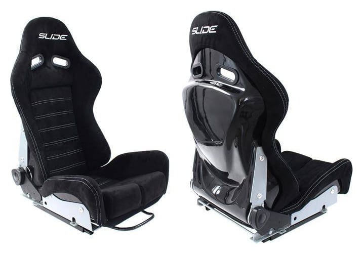 Fotel sportowy SLIDE X3 zamsz Black S