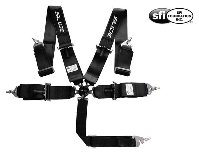 Pasy sportowe Slide Quick 5p 3" Czarne Homologacja SFI
