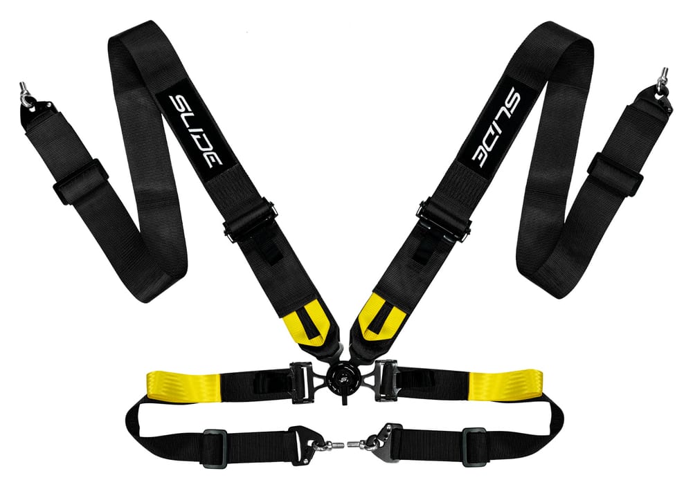Pasy sportowe Slide V2 Quick Czarne 4P 3"