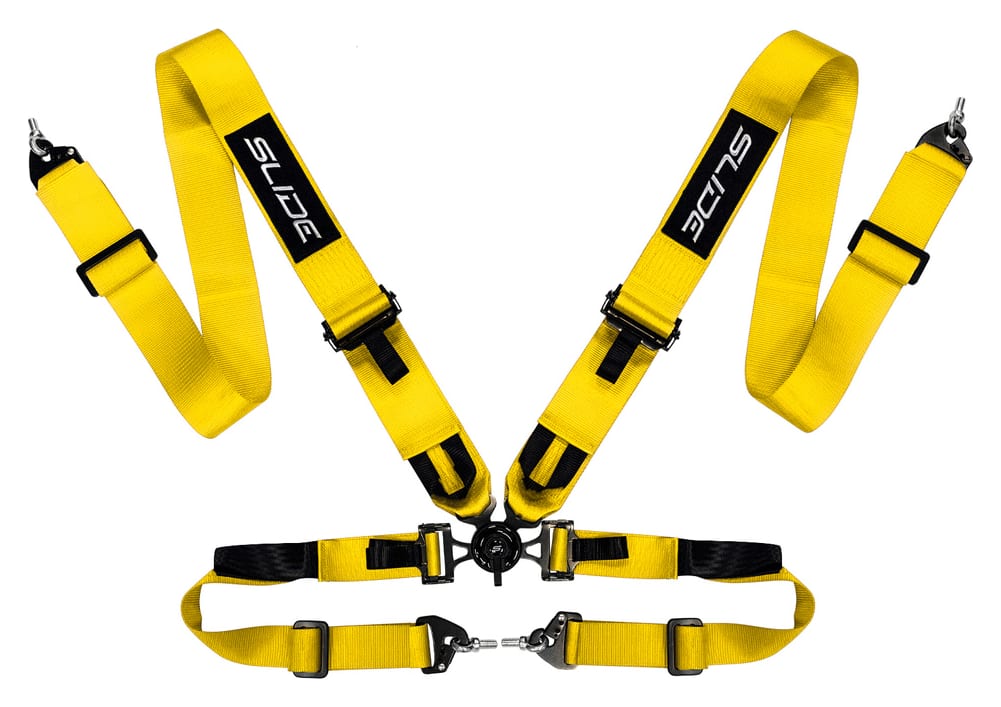 Pasy sportowe Slide V2 Quick Żółte 4P 3"