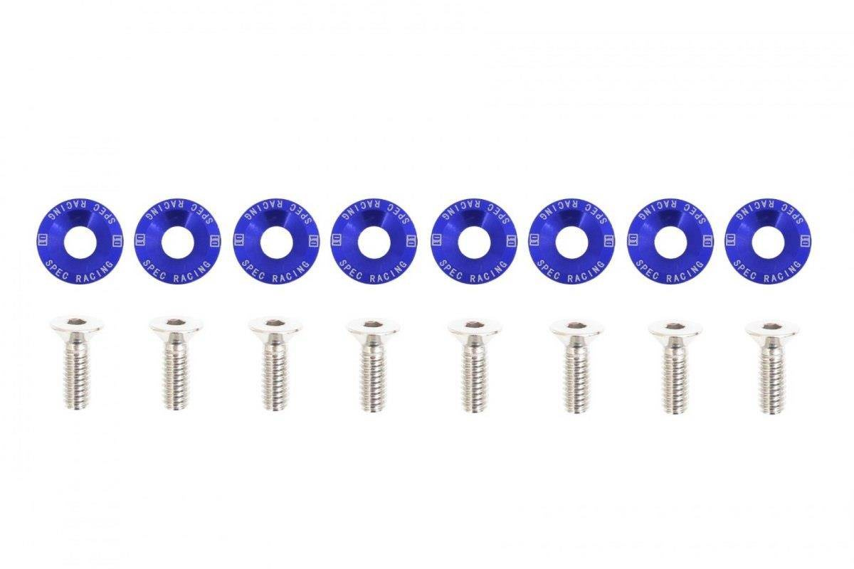 Śrubki, podkładki ozdobne M6x1.0 15mm D1 Blue