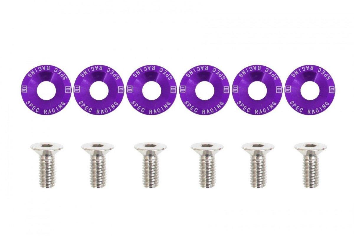 Śrubki, podkładki ozdobne M8x1.25 15mm D1 Purple