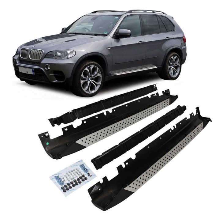 Stopnie boczne BMW X5 E70 Aluminium Black