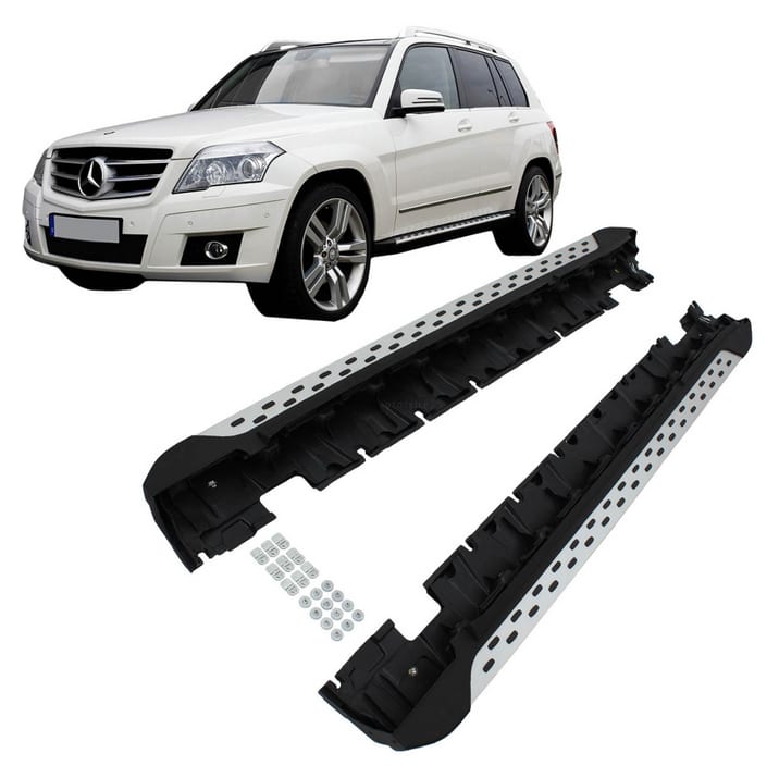Stopnie boczne Mercedes-Benz GLK X204 2008-obecnie Aluminium