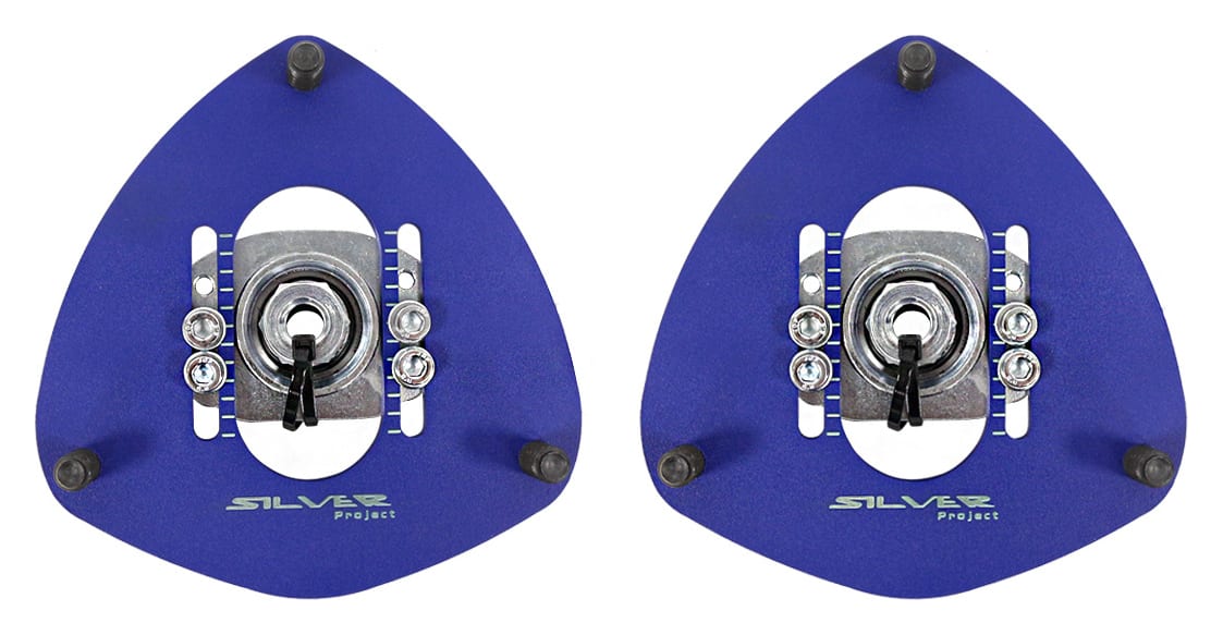 Camber Plates Mitsubishi Lancer Evo VII VIII IX Blue