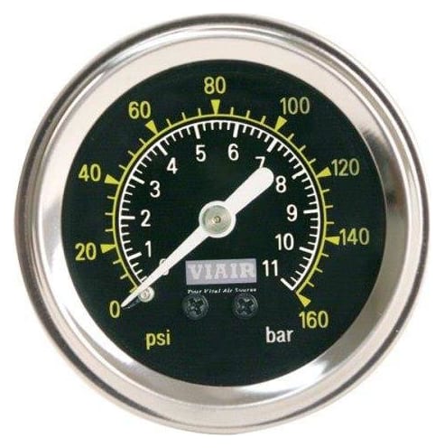 Manometr VIAIR 1/5" czarny - BLACK FACE