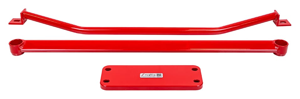 Zestaw rozpórek Audi A4 B9 3 elementów Red Aluminium