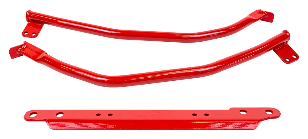 Zestaw rozpórek VW Golf 8 środkowe 3 elementy Red Stal