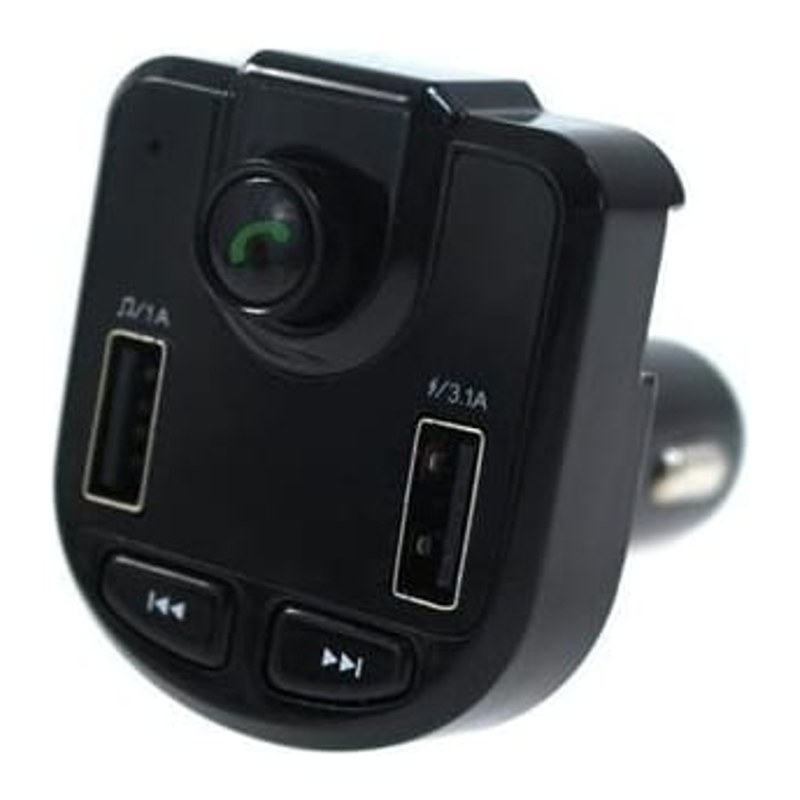 Transmiter FM Bluetooth 12-24V 2xUSB 3.1A Woltomierz