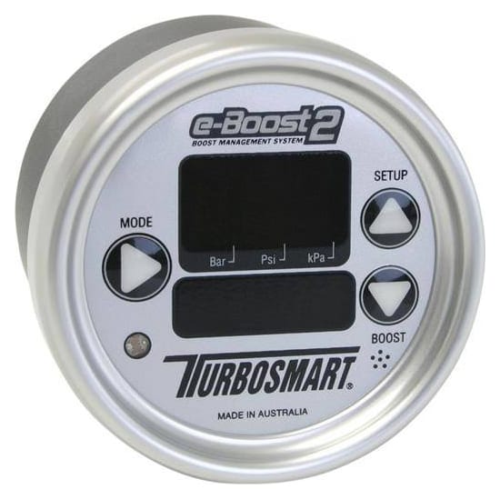 Electronic Boost Controller Turbosmart EBOOST2 66mm Srebrny
