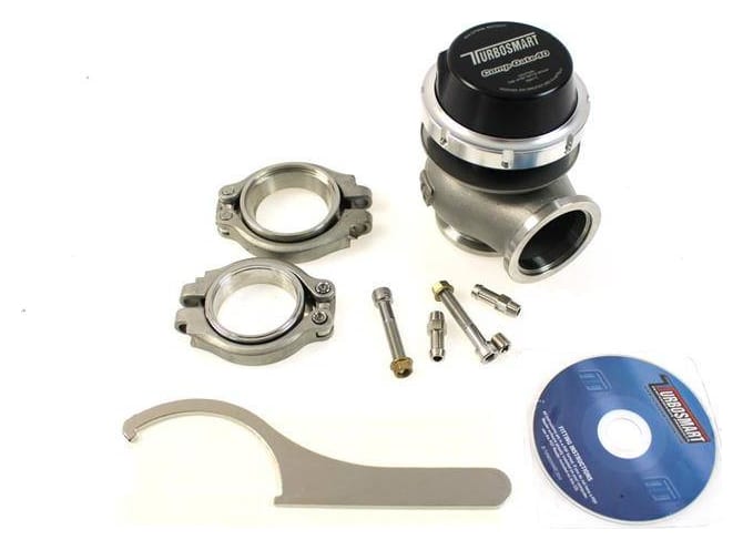 Wastegate zewnętrzny TurboSmart 40mm 1.0 Bar Comp-Gate V-Band Czarny