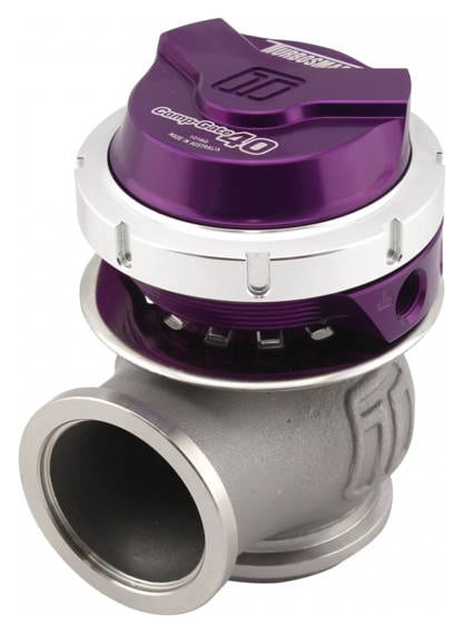 Wastegate zewnętrzny TurboSmart 40mm 1.0 Bar Comp-Gate V-Band Fioletowy