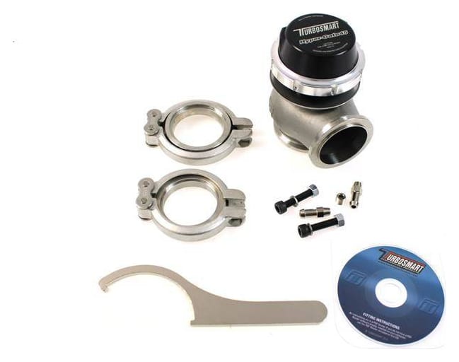Wastegate zewnętrzny TurboSmart 45mm 1.0 Bar Hyper-Gate V-Band Czarny