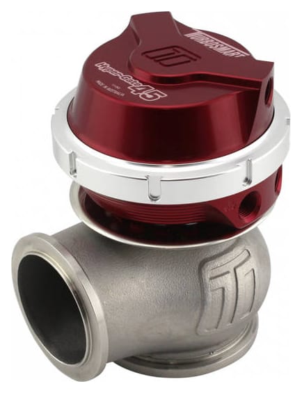 Wastegate zewnętrzny TurboSmart 45mm 1.0 Bar Hyper-Gate V-Band Czerwony