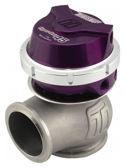 Wastegate zewnętrzny TurboSmart 45mm 1.0 Bar Hyper-Gate V-Band Fioletowy