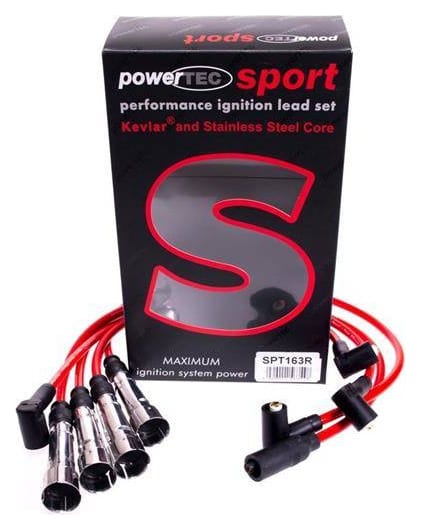 Przewody zapłonowe PowerTEC SEAT AROSA SKODA OCTAVIA VW CORRADO POLO 84-03 Czerwone