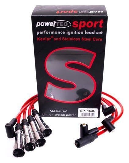 Przewody zapłonowe PowerTEC SEAT AROSA SKODA OCTAVIA VW CORRADO POLO 84-03 Niebieskie
