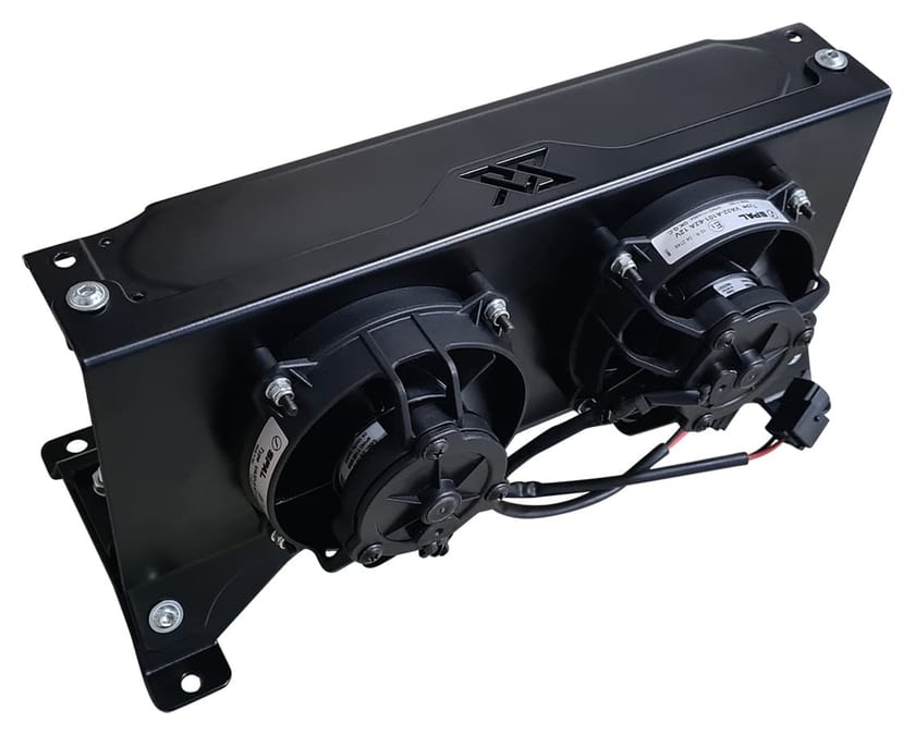 Uniwersalne Mocowanie Chłodnicy Na Dwa Wentylatory TurboWorks 16-rzędowa 260x125x50 AN10 RS-Ultimate