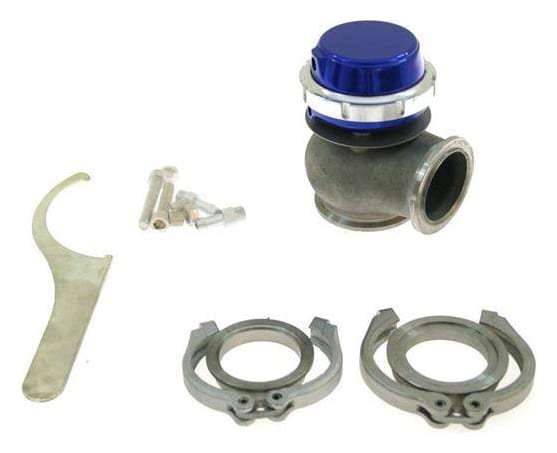Wastegate zewnętrzny TurboWorks 50mm 0.5 Bar V-Band Niebieski