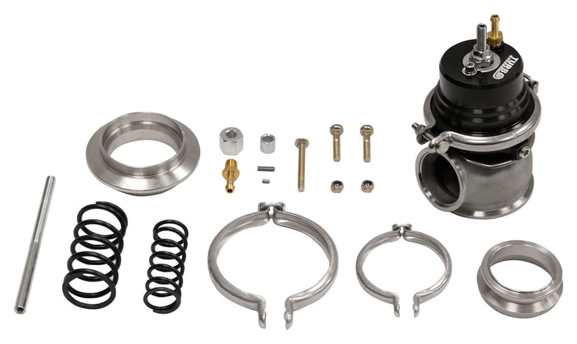 Wastegate zewnętrzny TurboWorks 50mm 1.6 Bar V-Band Czarny