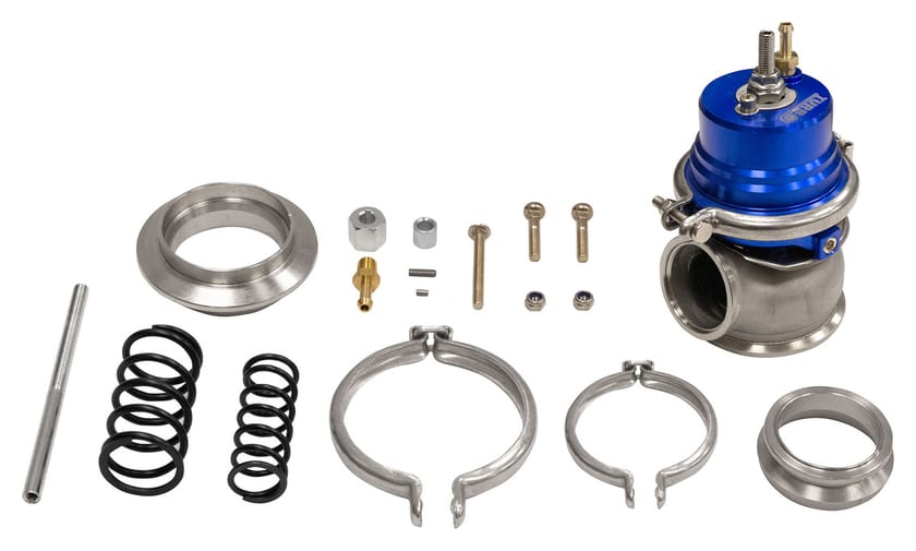 Wastegate zewnętrzny TurboWorks 60mm 1.6 Bar V-Band Niebieski