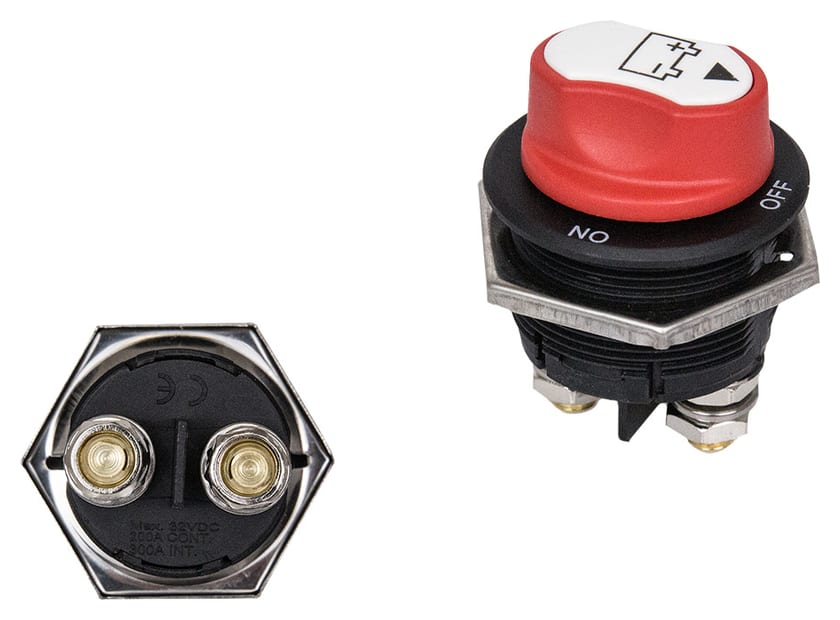 Włącznik główny prądu hebel mini 52V DC 150A 38mm
