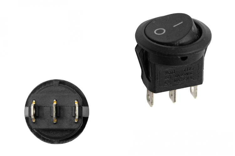 Włącznik Round Mini ON-OFF 3PIN