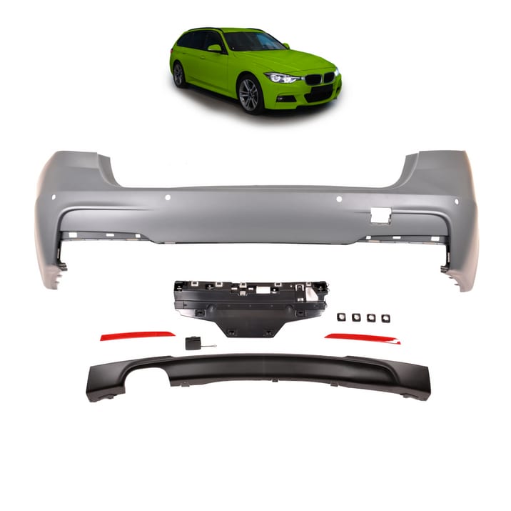 Zderzak BMW 3 F31 Tył z dyfuzorem