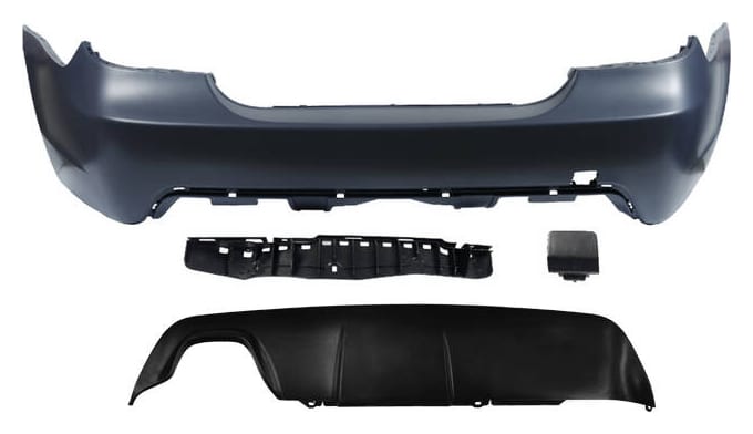 Zderzak BMW 5 E60 Tył z dyfuzorem