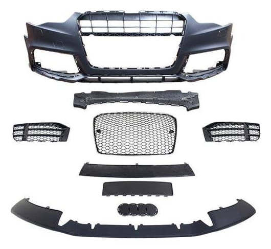 Zderzak przedni + Grill Chrom-Czarny Audi A5 8T 13-16 RS5 Style