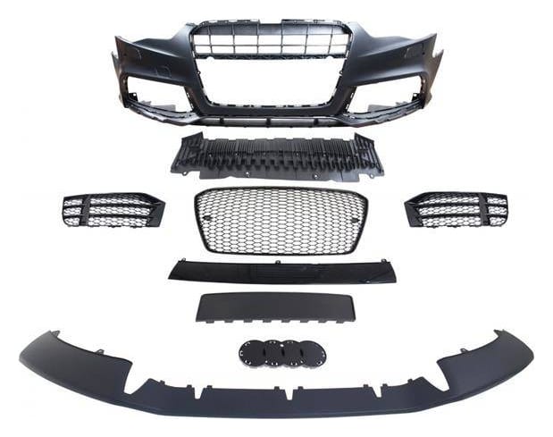 Zderzak przedni + Grill Czarny Audi A5 8T 13-16 RS5 Style